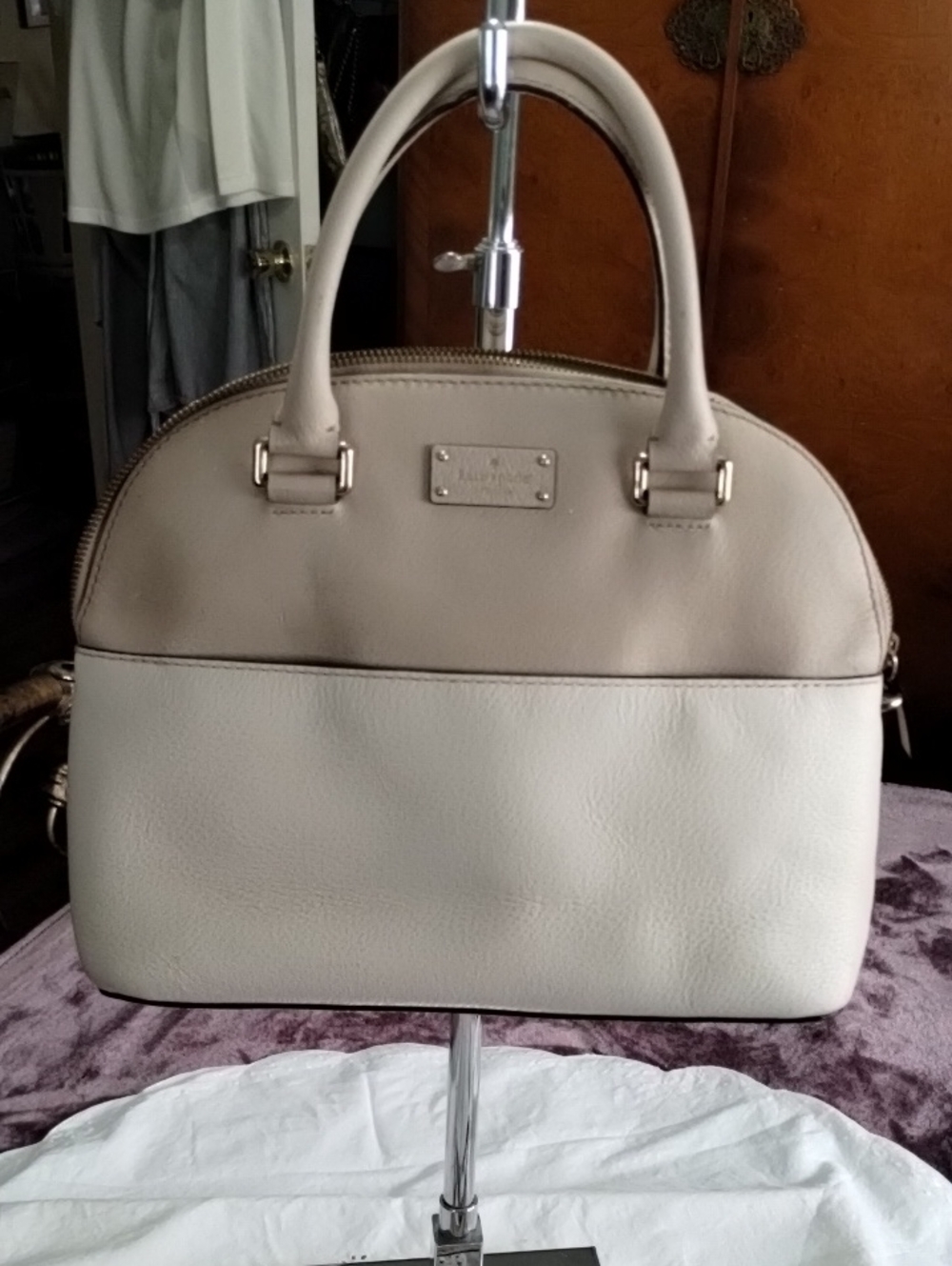 Kate Spade Cream Dome Satchel Handbag